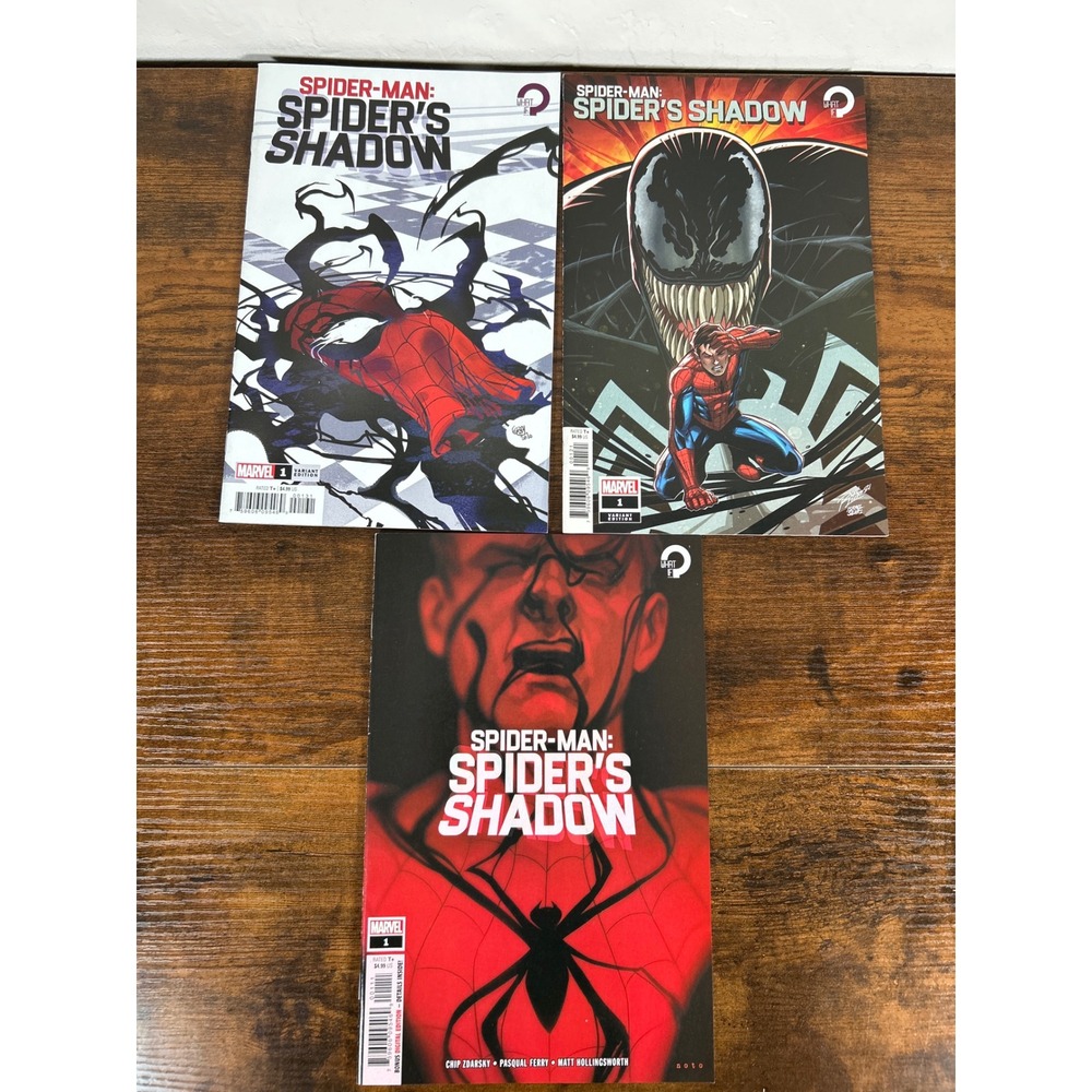 Spider-Man Spiders Shadow #1 Marvel Comic Lot 3 Variant Covers Chip Zdarsky 2021